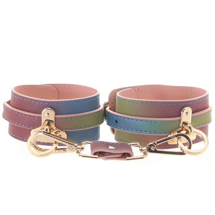 ns novelties Spectra Bondage Ankle Cuffs in Rainbow Couples