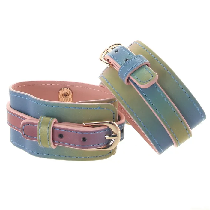 ns novelties Spectra Bondage Ankle Cuffs in Rainbow Couples