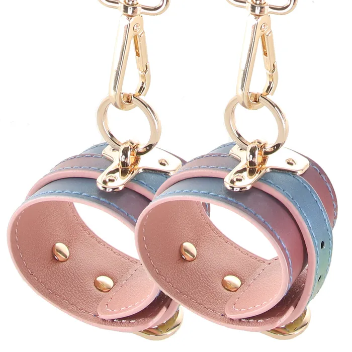ns novelties Spectra Bondage Ankle Cuffs in Rainbow Couples