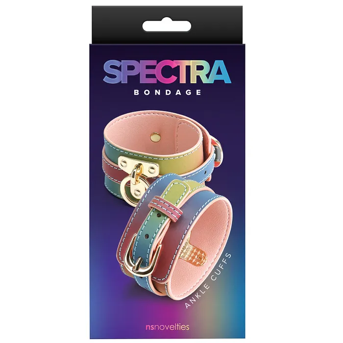 ns novelties Spectra Bondage Ankle Cuffs in Rainbow Couples