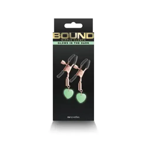 NS Novelties Vibrators Bound Nipple Clamps G3 Rose Gold