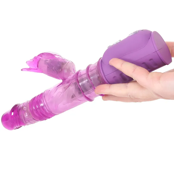ns novelties Vibrators BunnyTron Thruster Rabbit Vibe in Purple