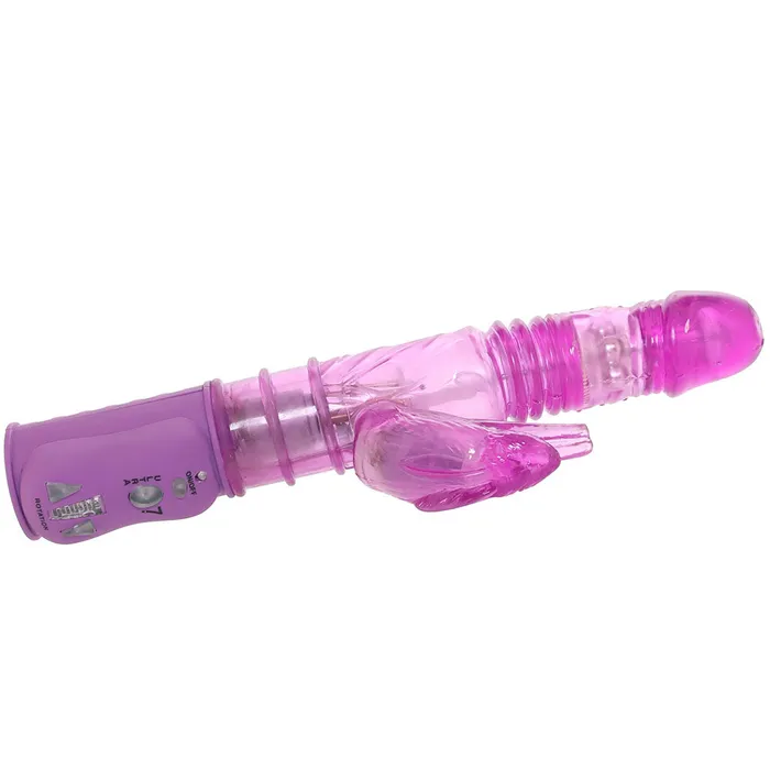 ns novelties Vibrators BunnyTron Thruster Rabbit Vibe in Purple