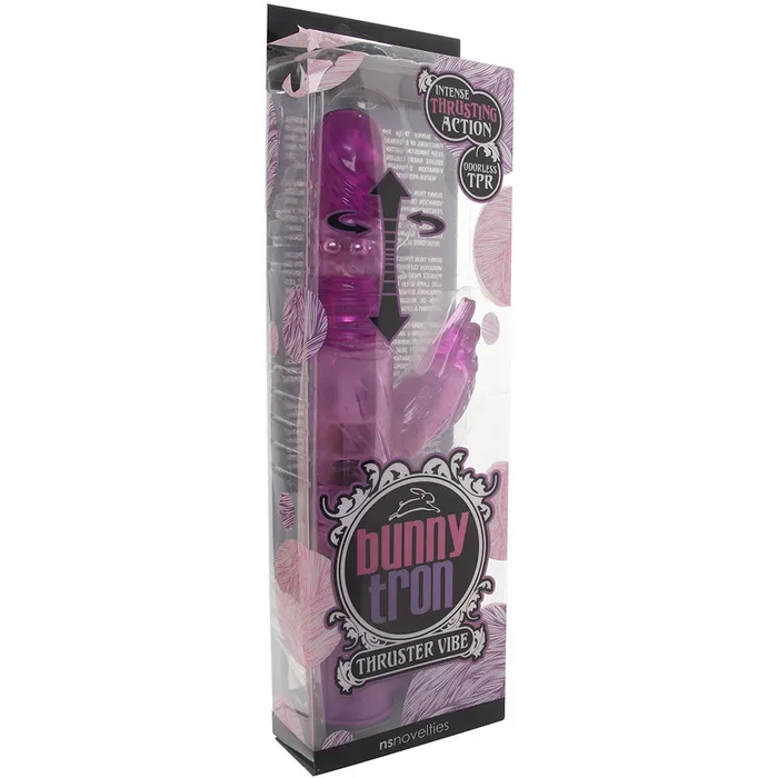 ns novelties Vibrators BunnyTron Thruster Rabbit Vibe in Purple