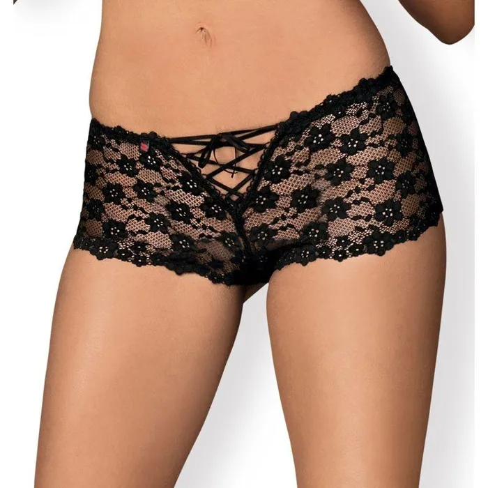 Obsessive Sexy Lingerie Letica Shorties SM Black Obsessive Anal