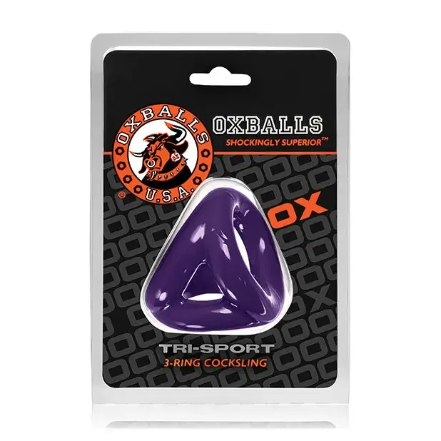 OXBALLS Anal Oxballs TriSport Cocksling Eggplant