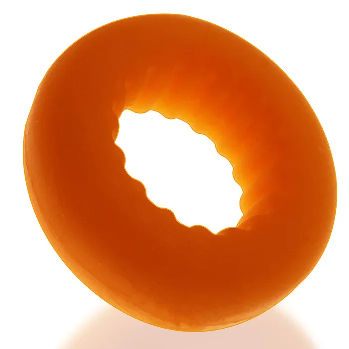 Oxballs AXIS Rib Grip Cockring Orange Oxballs Male Sex Toys