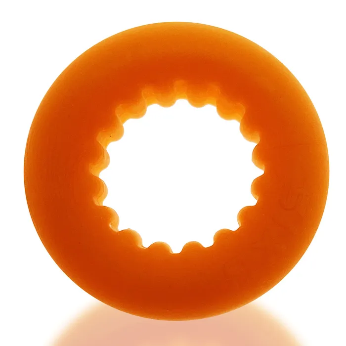 Oxballs AXIS Rib Grip Cockring Orange Oxballs Male Sex Toys