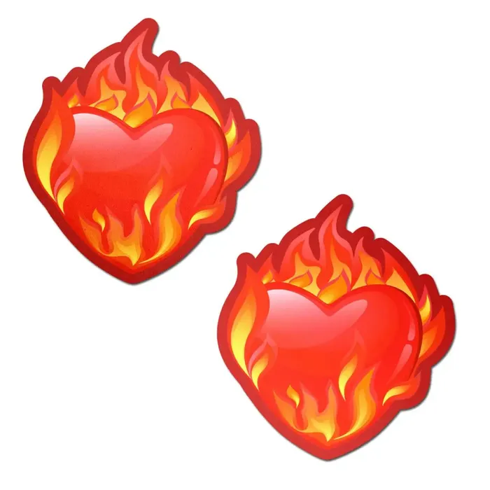Pastease Flaming Heart Nipple Pasties Pastease Female Sex Toys Pastease Flaming Heart Nipple Pasties Pastease Female Sex Toys