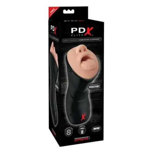 PDX Elite Deep Throat Vibrating Stroker PDX Elite Male Sex Toys