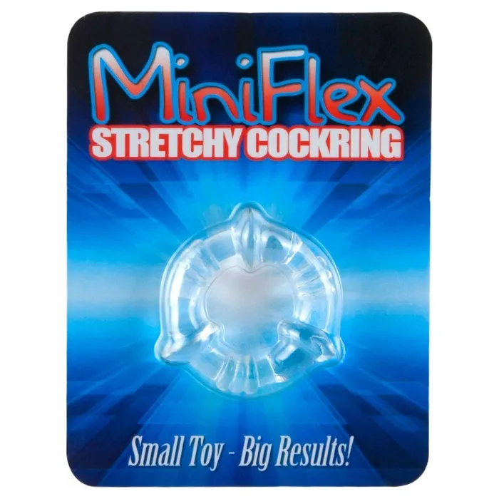 PGL Male Sex Toys PGL MiniFlex Stretchy Cock Ring Clear