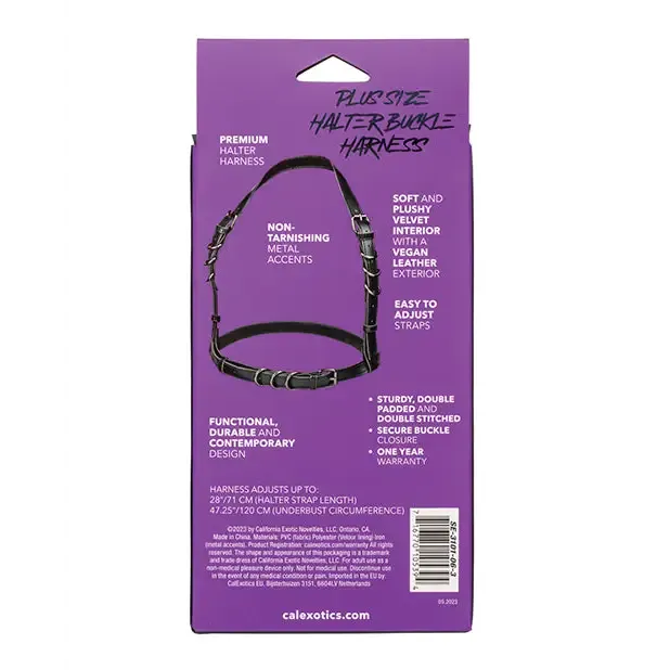 Plus Size CalExotics Euphoria Collection Plus Size Halter Buckle Harness Plus Size CalExotics Euphoria Collection Plus Size Halter Buckle Harness