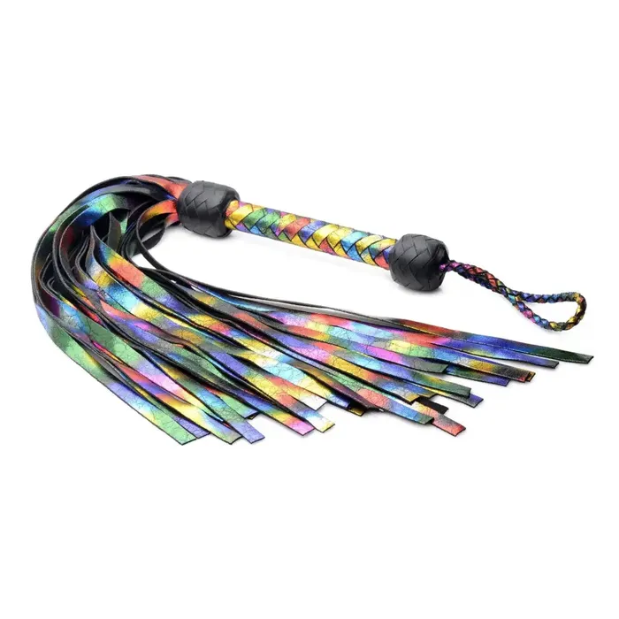 Rainbow Leather Flogger Strict Leather Restraints