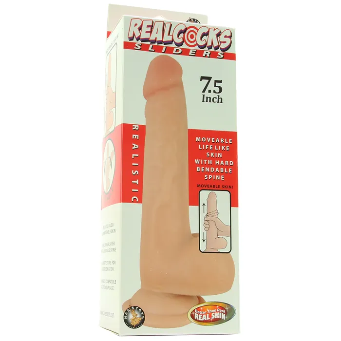 Real Cocks 75 Inch Realistic Sliders Dildo in Vanilla Nasstoys Dildos