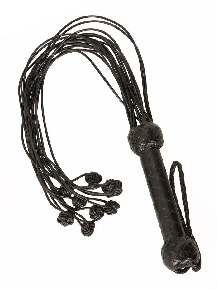 Restraints HonourSkintwocom Black Leather CatONine Tails Flogger