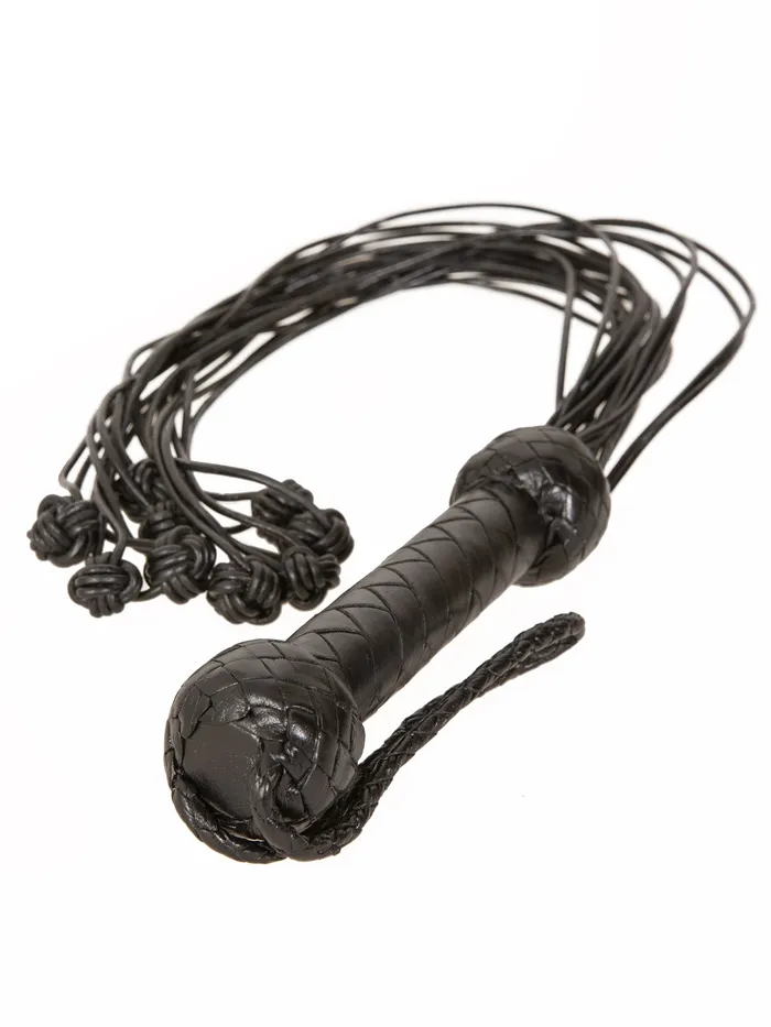 Restraints HonourSkintwocom Black Leather CatONine Tails Flogger