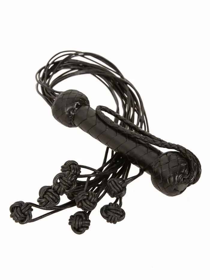 Restraints HonourSkintwocom Black Leather CatONine Tails Flogger