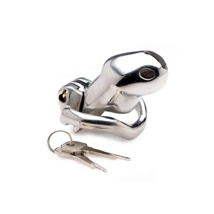 Rikers 247 Stainless Steel Locking Chastity Cage Master Series Male Sex Toys Rikers 247 Stainless Steel Locking Chastity Cage Master Series Male Sex Toys