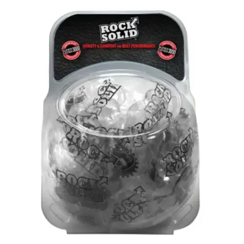 Rock Solid 2 Pack Cring Set Bowl Black Doc Johnson Novelties Anal