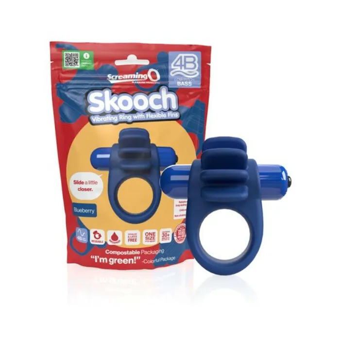 Screaming O Vibrators Screaming O 4B Skooch Blueberry