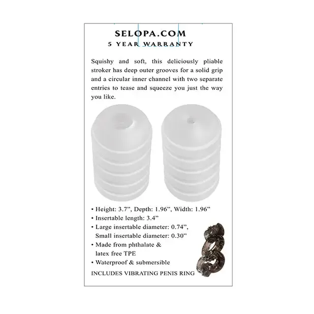 Selopa Ring Me Up Squishy Soft Stroker Clear Evolved Novelties INC Male Sex Toys Selopa Ring Me Up Squishy Soft Stroker Clear Evolved Novelties INC Male Sex Toys