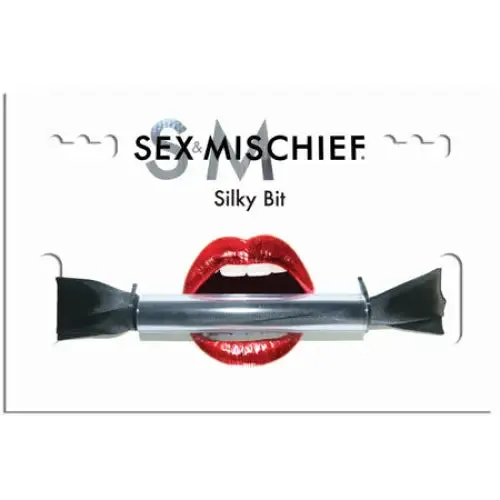 Sex Mischief Anal Sportsheets Sex Mischief Silky Bit Gag Black