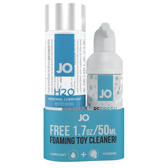 Sexual Health Wellbeing System JO System JO H2O Lubricant 120 ml FREE Toy Cleaner 50 ml