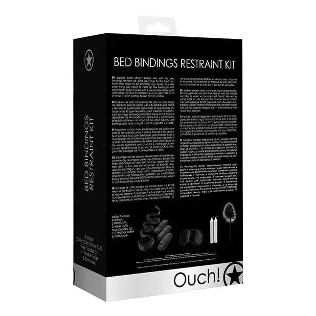 Shots America Anal Shots Ouch Bed Bindings Restraint Kit Black Shots America Anal Shots Ouch Bed Bindings Restraint Kit Black