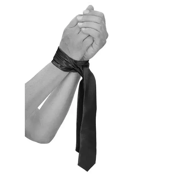 Shots America Anal Shots Ouch Black White Satin Bondage Tie Black Shots America Anal Shots Ouch Black White Satin Bondage Tie Black