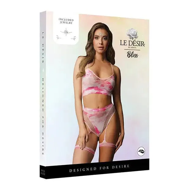 Shots Bliss Bra Panty Leg Garter with Face Jewelry SHOTS AMERICA Female Sex Toys Shots Bliss Bra Panty Leg Garter with Face Jewelry SHOTS AMERICA Female Sex Toys