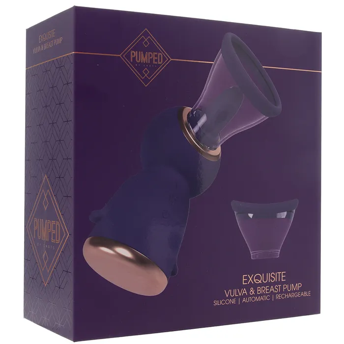 Shots Toys Vibrators Pumped Exquisite Vulva Breast Pump in Purple