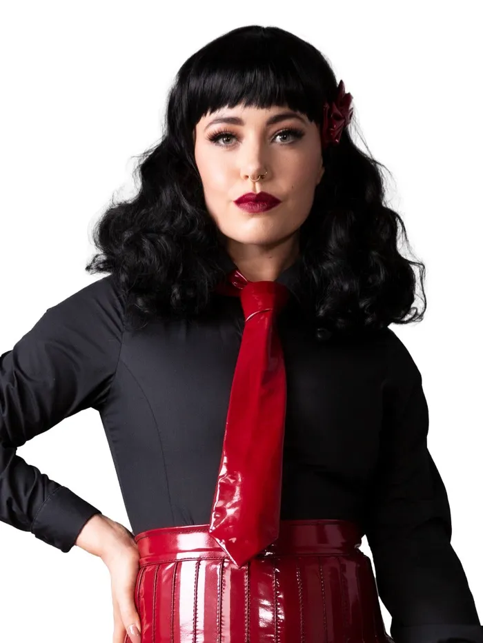 SkinTwocom Anal Black PVC Tie OS