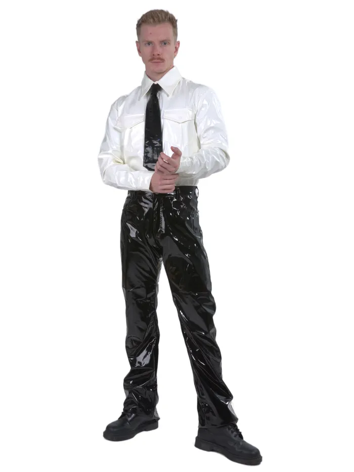 SkinTwocom Anal Black PVC Tie OS
