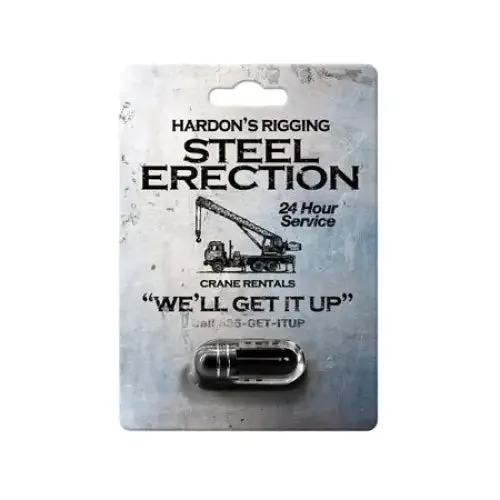SOS Distribution Steel Erection Male Enhancement Pill 1 ct Male Sex Toys