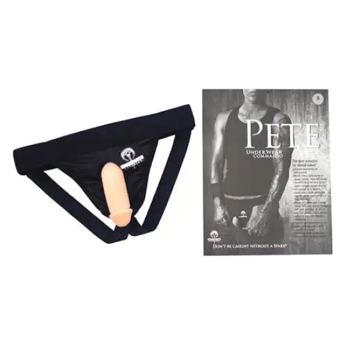 SpareParts Pete Commando Nylon Packing Jock Black Size L SpareParts Hardware Anal SpareParts Pete Commando Nylon Packing Jock Black Size L SpareParts Hardware Anal
