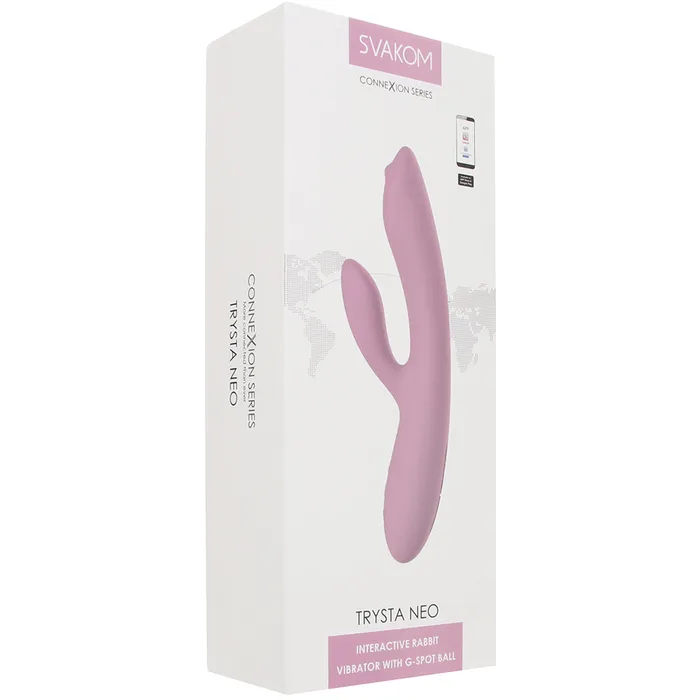 Svakom Female Sex Toys Trysta Neo Interactive Rabbit Vibe with GSpot Ball