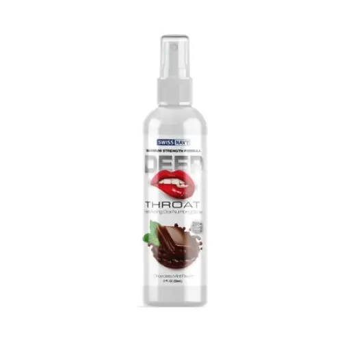 Swiss Navy Deep Throat Spray Chocolate Mint Swiss Navy Male Sex Toys