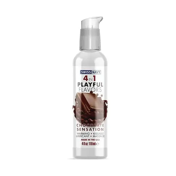 Swiss Navy Female Sex Toys Swiss Navy 4 in 1 Playful Flavors Premium Lube