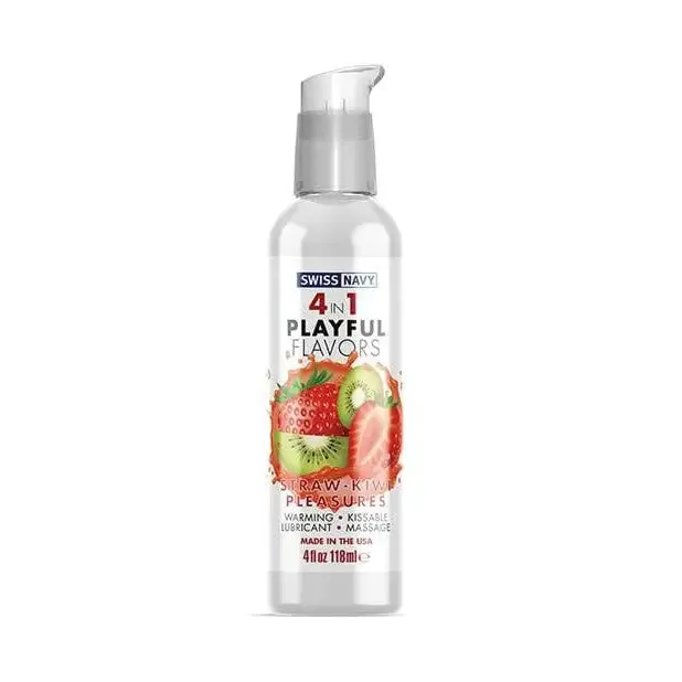 Swiss Navy Female Sex Toys Swiss Navy 4 in 1 Playful Flavors Premium Lube