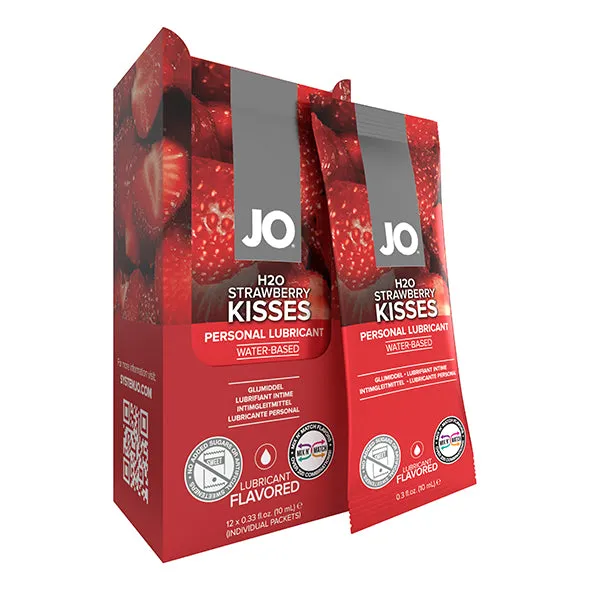 System JO Foil Pack Display Box H2O Strawberry System JO Enhancers