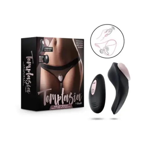 Temptasia Heartbeat Panty Vibe with Remote Pink Blush Vibrators