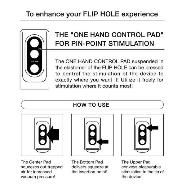 TENGA FLIP HOLE Vibrators Flip Hole White