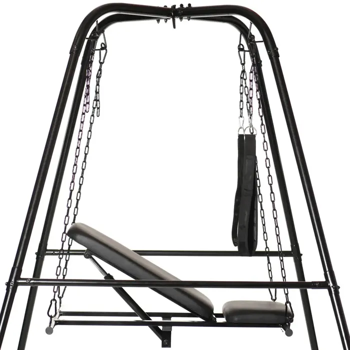 Throne Adjustable Sex Swing With Stand Master Series Male Sex Toys