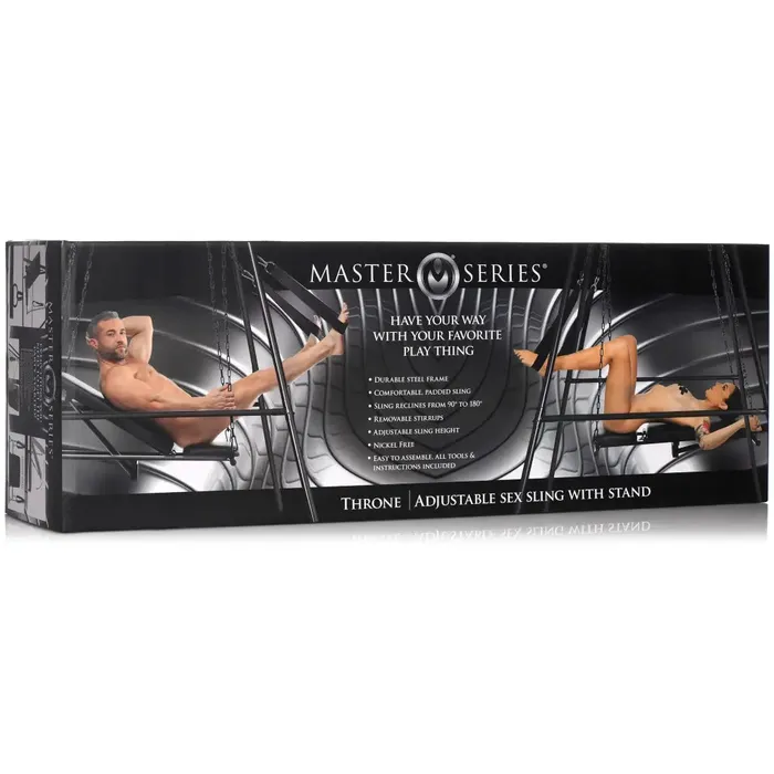 Throne Adjustable Sex Swing With Stand Master Series Male Sex Toys