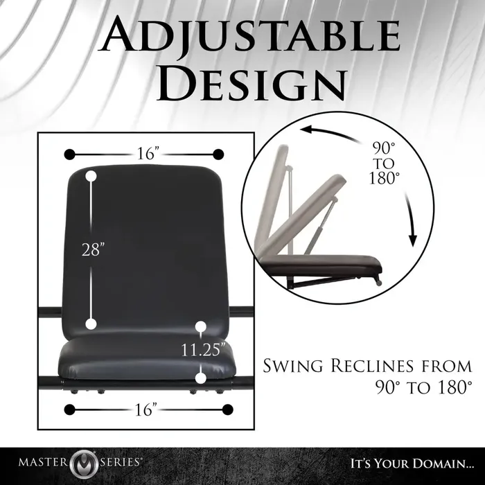 Throne Adjustable Sex Swing With Stand Master Series Male Sex Toys