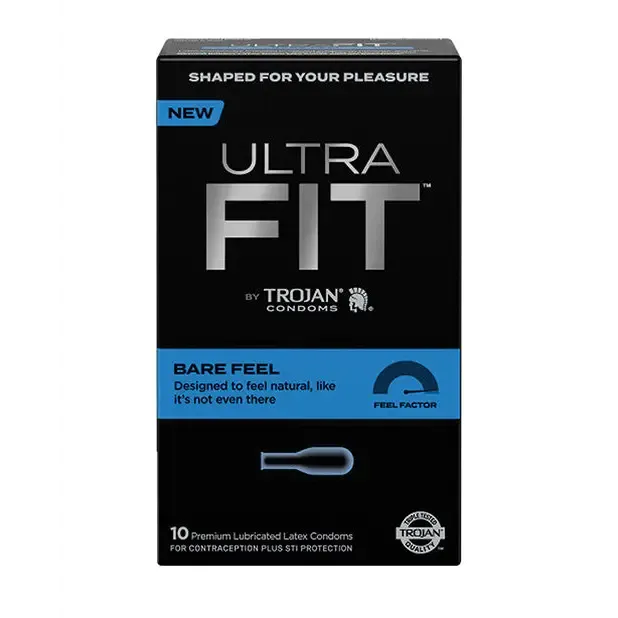 Trojan Vibrators Trojan Ultrafit Bare Feel 10 ct