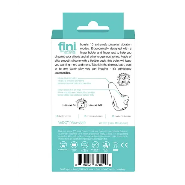VeDO Fini Rechargeable Bullet Vibe Purple VDO Vibrators