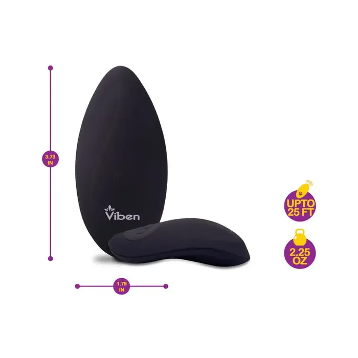 Viben Viben Racy 10 Function Panty Vibe Black Vibrators Viben Viben Racy 10 Function Panty Vibe Black Vibrators