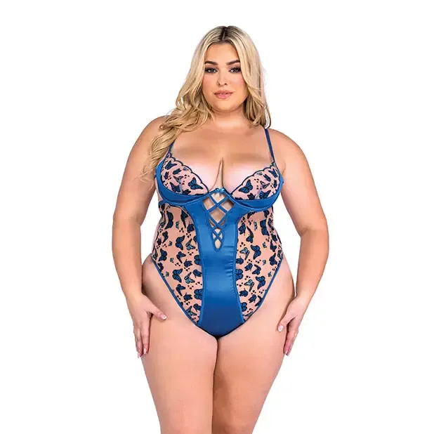 Vibrators Butterfly Beauty Embroidered Teddy Blue Roma Costume INC