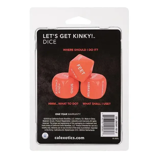 Vibrators CalExotics Lets Get Kinky Dice Vibrators CalExotics Lets Get Kinky Dice